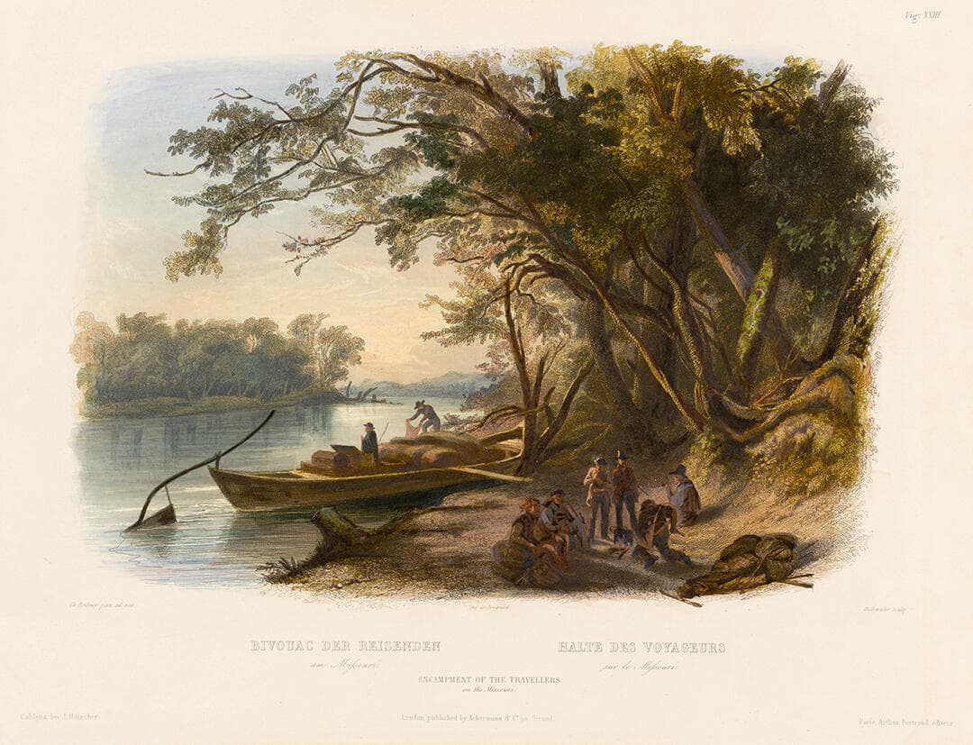 Encampment of the Travellers on the Missouri