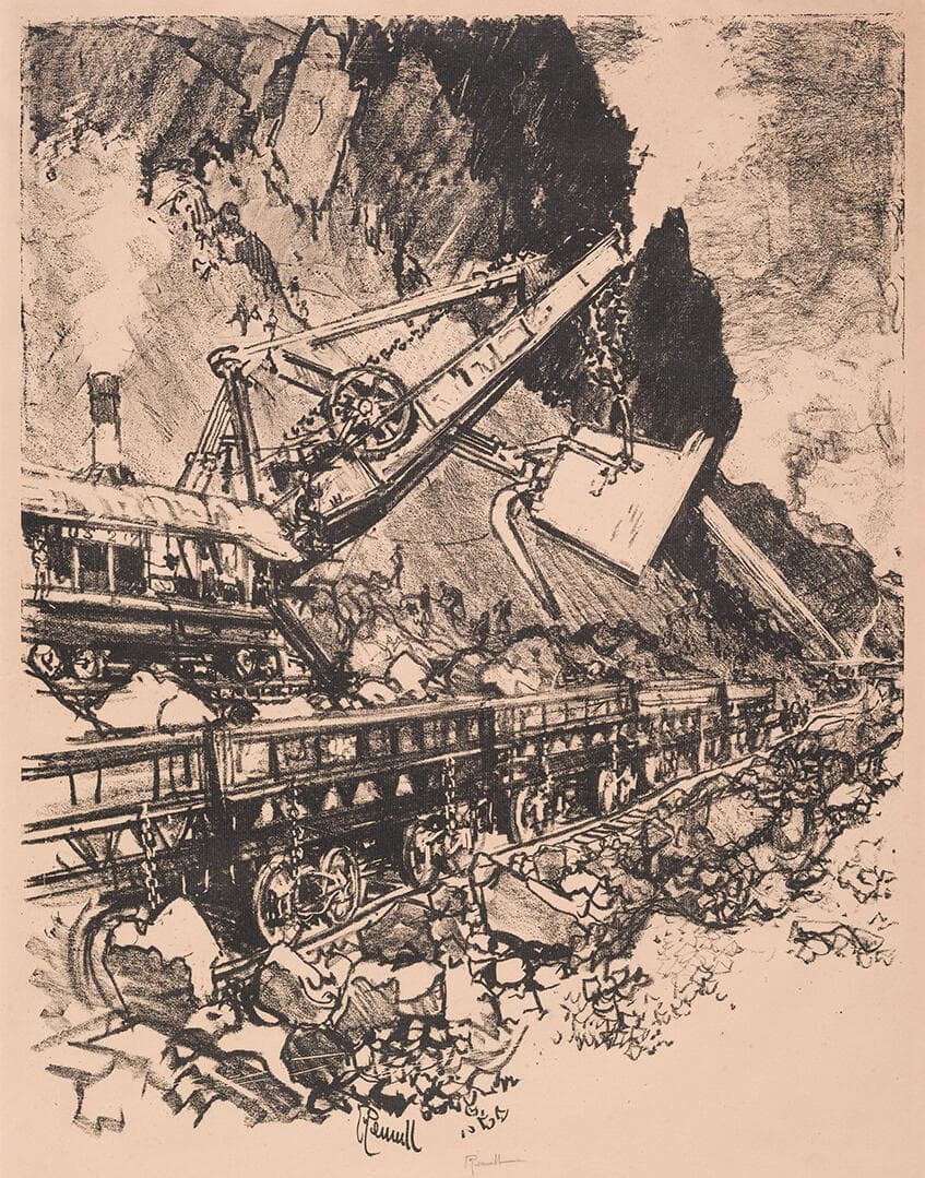 Steam Shovel at Work in Culebra Cut