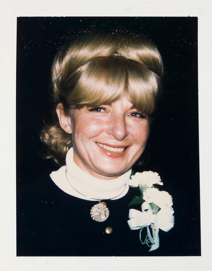 Unidentified Woman (Blonde Hair on Top of Head)