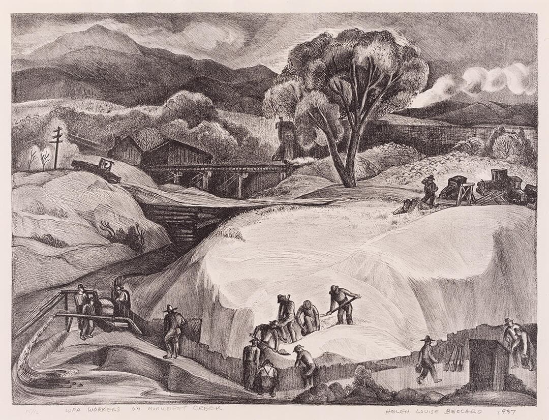 WPA Workers on Monument Creek
