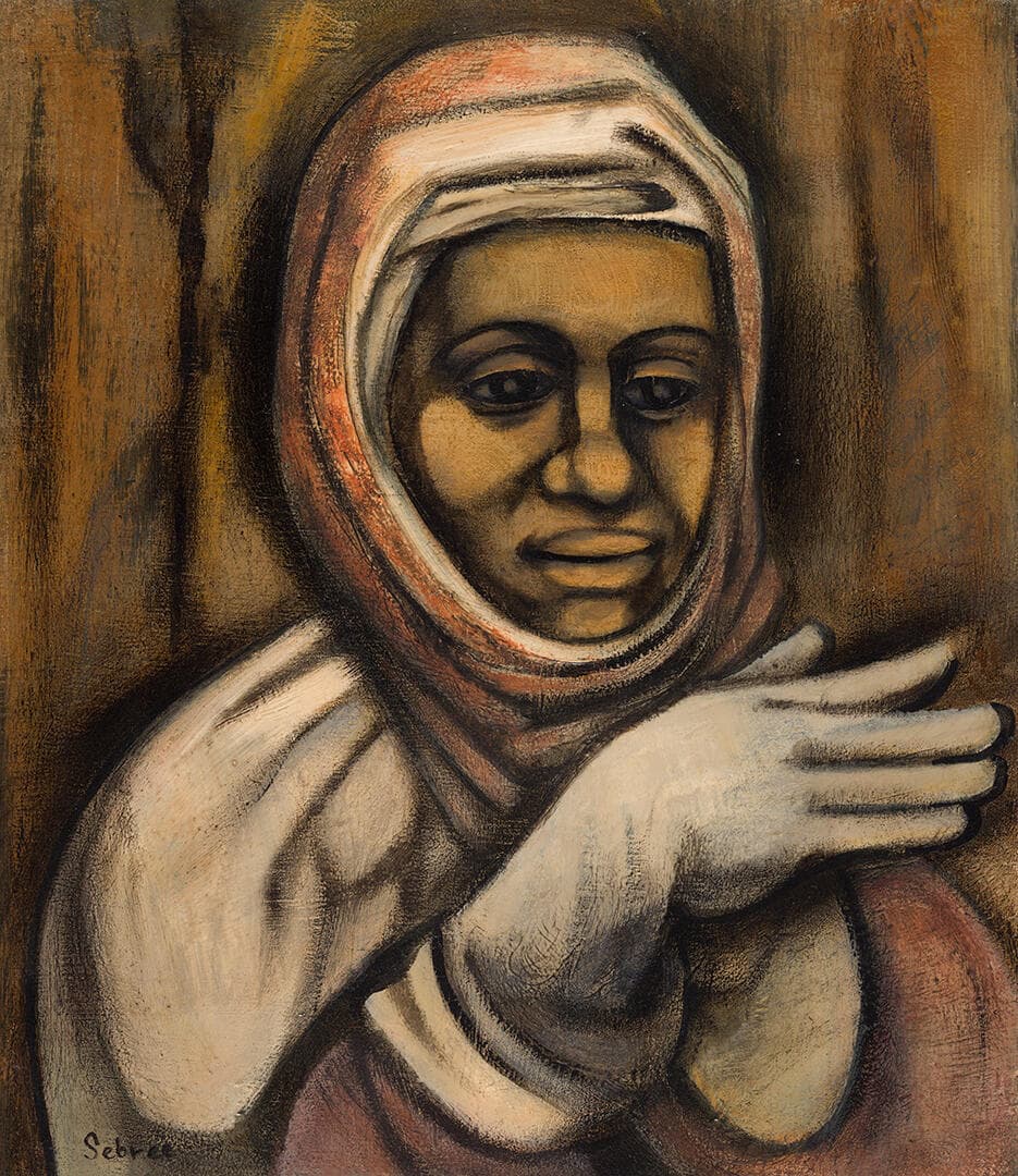 Woman with Gloves