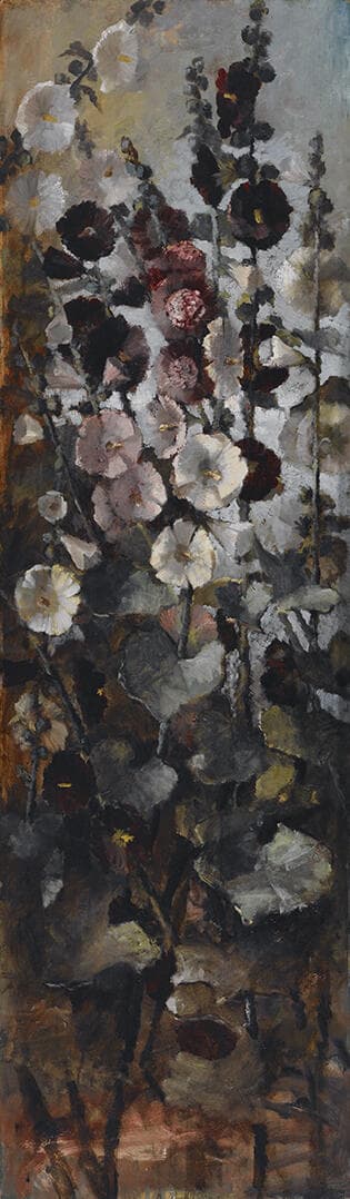Hollyhocks