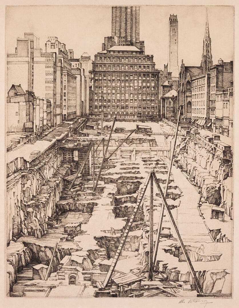 Excavation, Rockefeller Center