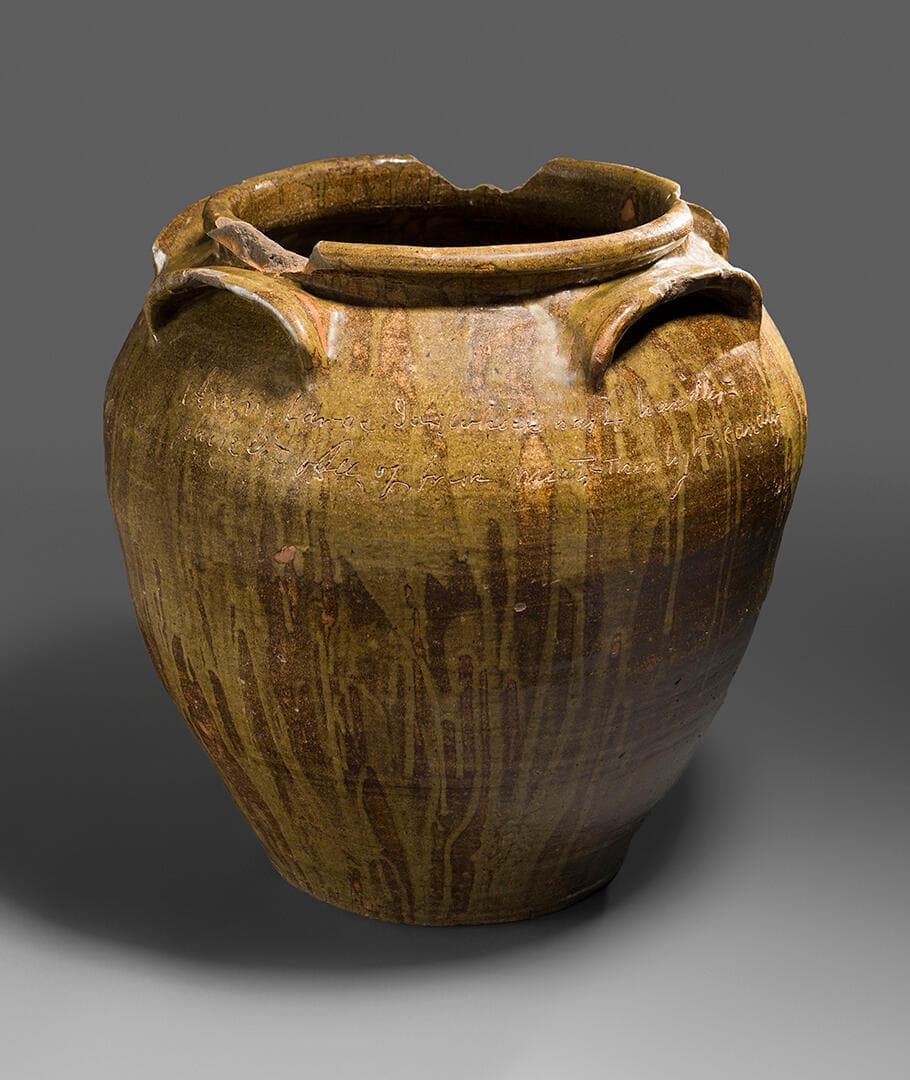Twenty-Five Gallon Four-Handled Stoneware Jar