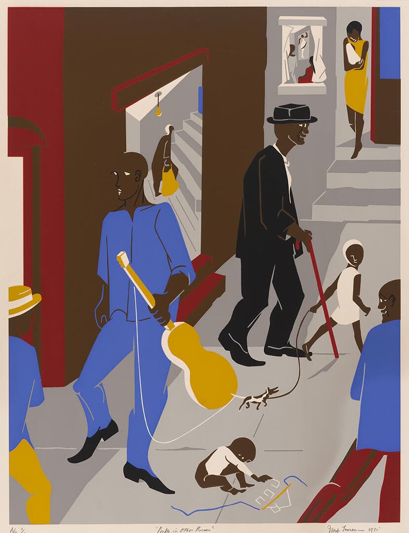 People in Other Rooms (Harlem Street Scene)
