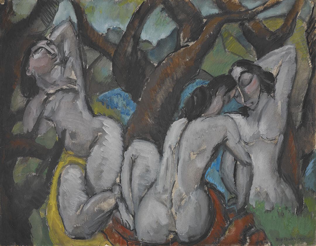 Three Nudes in a Forest