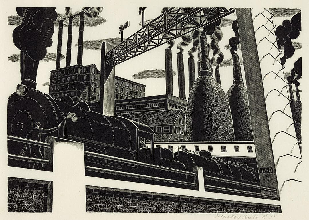 Locomotive and Factory
