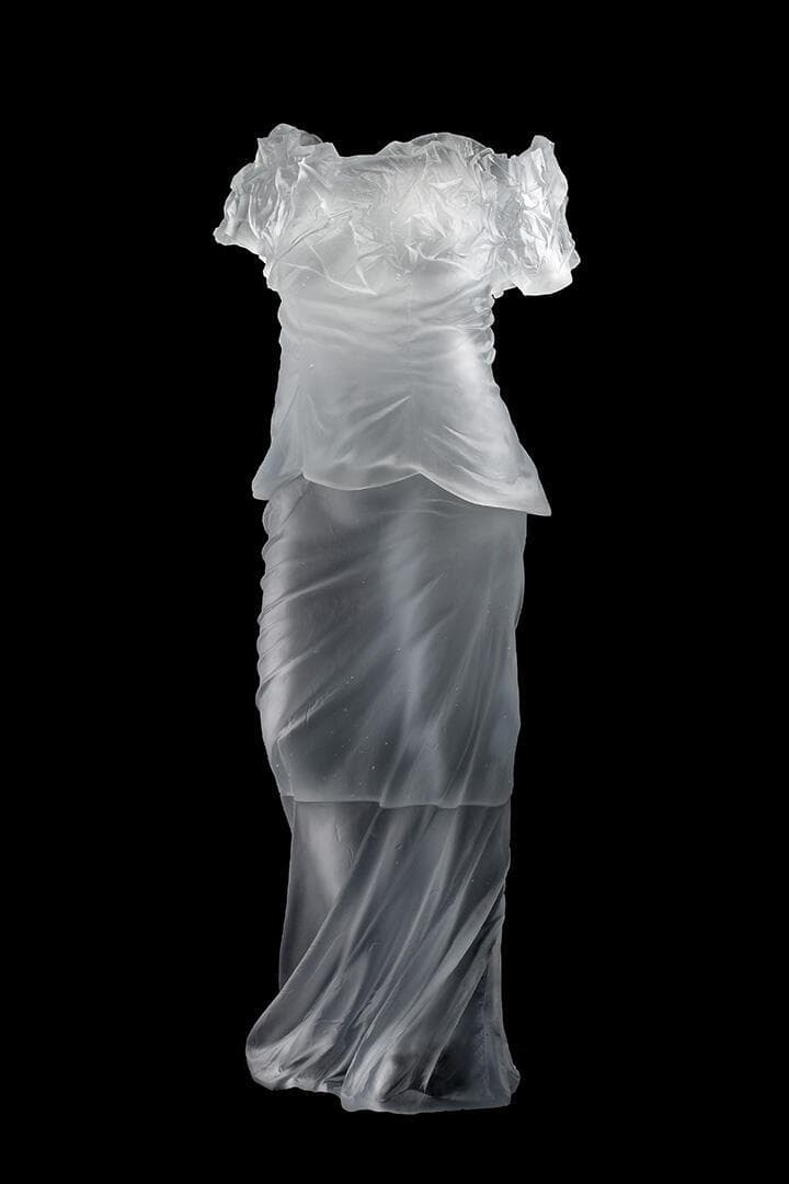 Dress Impression with Wrinkled Cowl