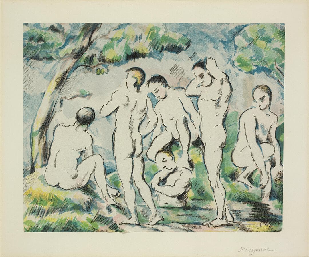 Les baigneurs, petite planche (The Bathers, small plate)