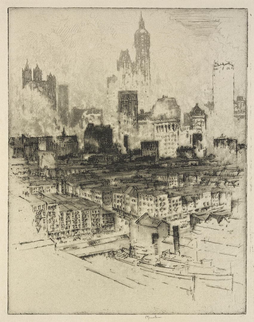 New York From Brooklyn Bridge