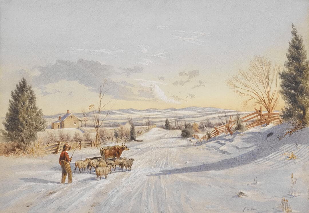 Winter Scene, View Near Clarkstown
