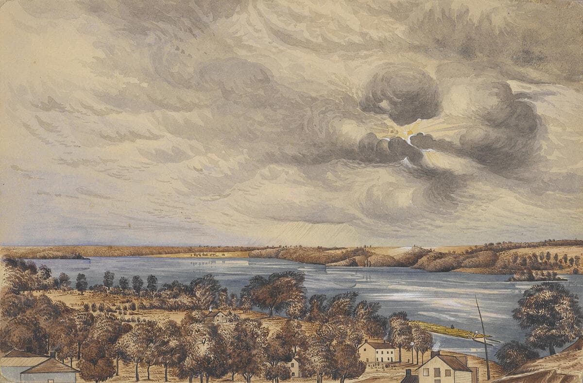 The Mississippi River in a Thunderstorm