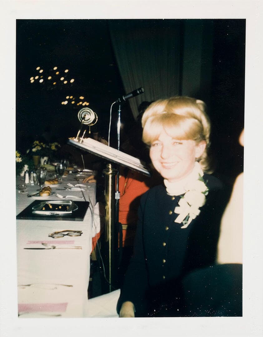 Unidentified Woman (Blonde Hair on Top of Head)